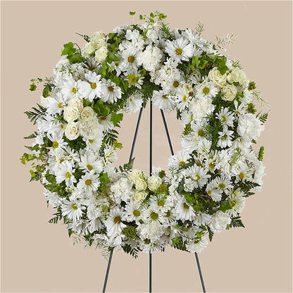 Faithful Wishes Wreath –  Miracle Flowers, Folsom CA