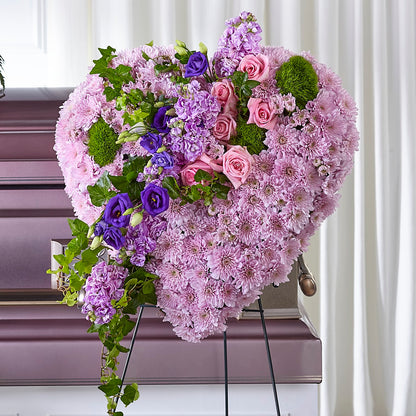 Treasured Love Standing Heart –  Miracle Flowers, Folsom CA