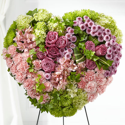 Heartwarming Standing Heart –  Miracle Flowers, Folsom CA