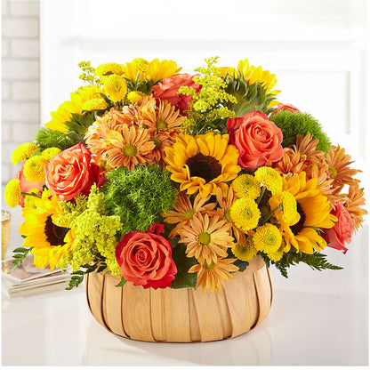 Harvest Sunflower Basket –  Miracle Flowers, Folsom CA