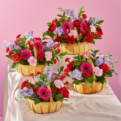 Pink Picnic Basket –  Miracle Flowers, Folsom CA