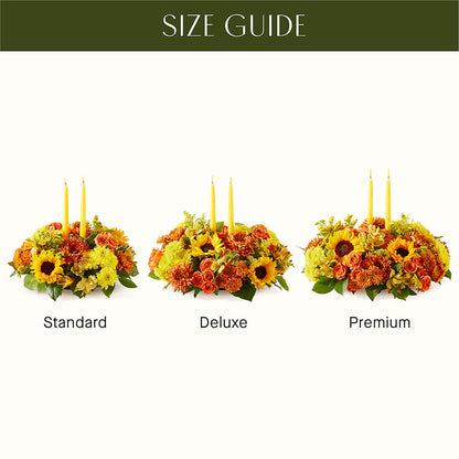 Autumn Harmony Centerpiece –  Miracle Flowers, Folsom CA
