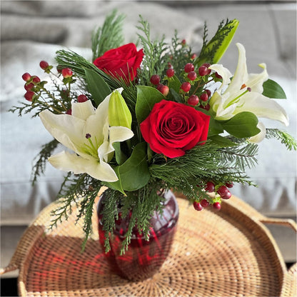 Evergreen Delight Bouquet –  Miracle Flowers, Folsom CA