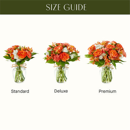 Apricot Glow Bouquet –  Miracle Flowers, Folsom CA