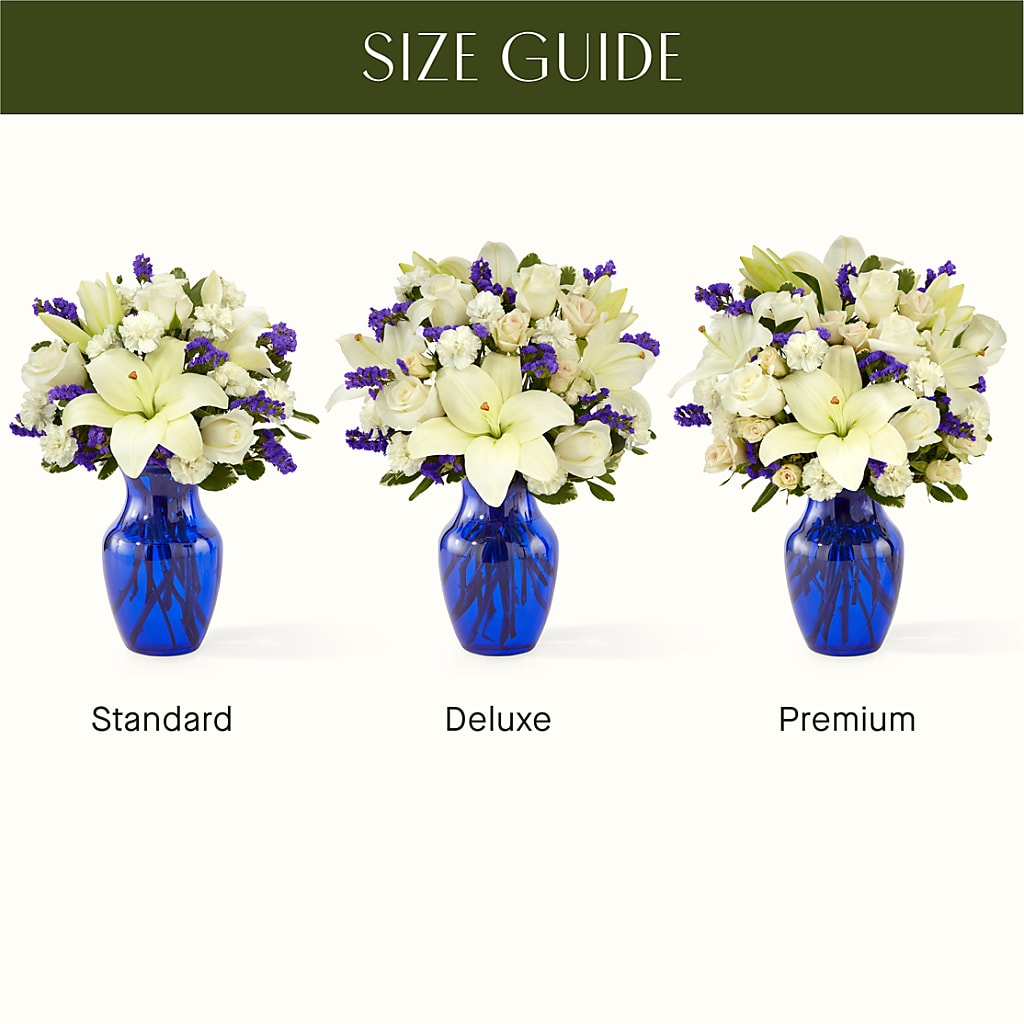 Sapphire Rush Bouquet –  Miracle Flowers, Folsom CA