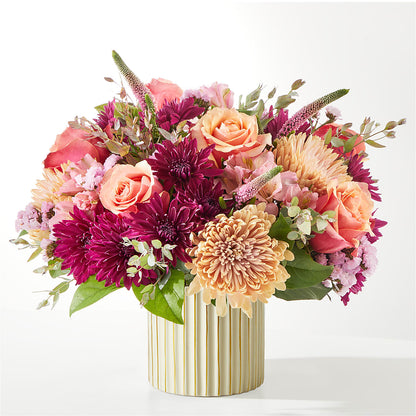 Berry Cobbler Bouquet with Ivory Vase –  Miracle Flowers, Folsom CA