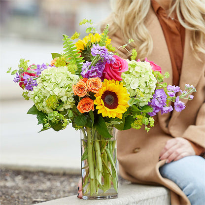 Vibrant Greetings Bouquet –  Miracle Flowers, Folsom CA