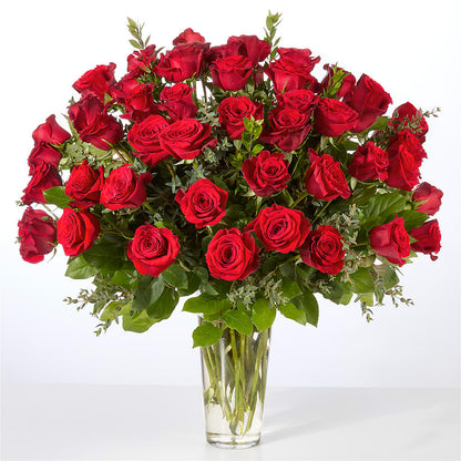 Forever Yours Fifty Stem Red Rose Bouquet –  Miracle Flowers, Folsom CA