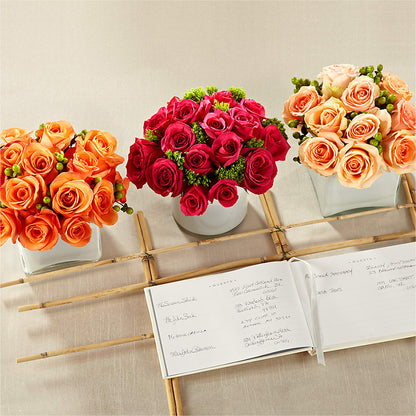 Dawn Rose Centerpiece –  Miracle Flowers, Folsom CA